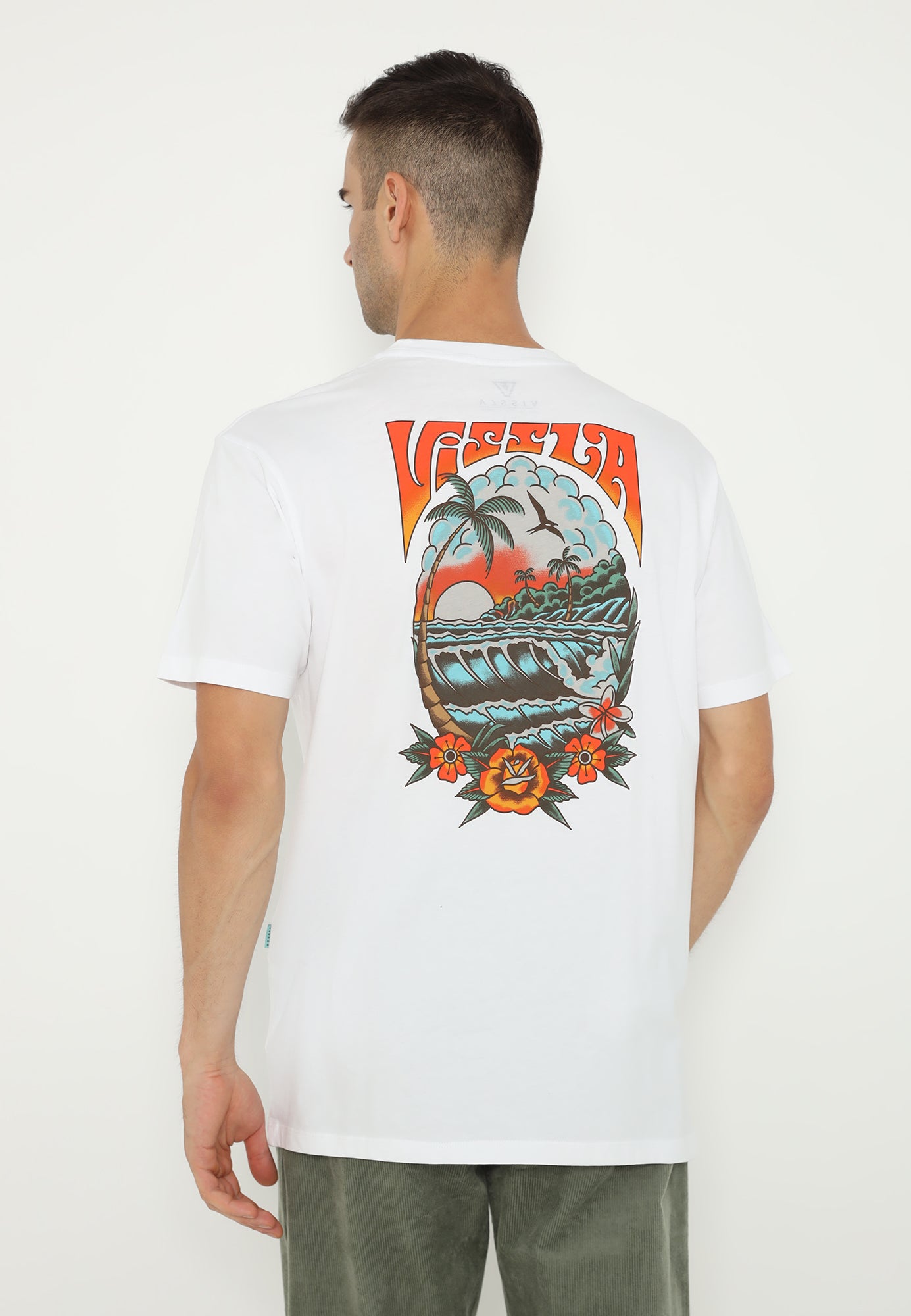 VISSLA-INKED ORGANIC TEE-WHT