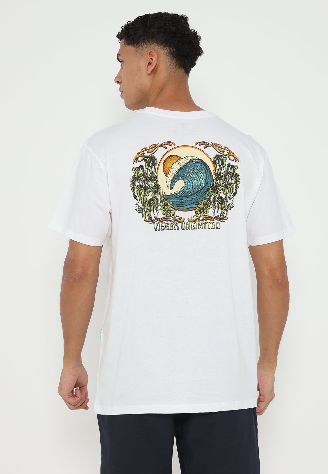 VISSLA SERPENTS COMIC WASH SS TEE CHOCOLATE main image 1