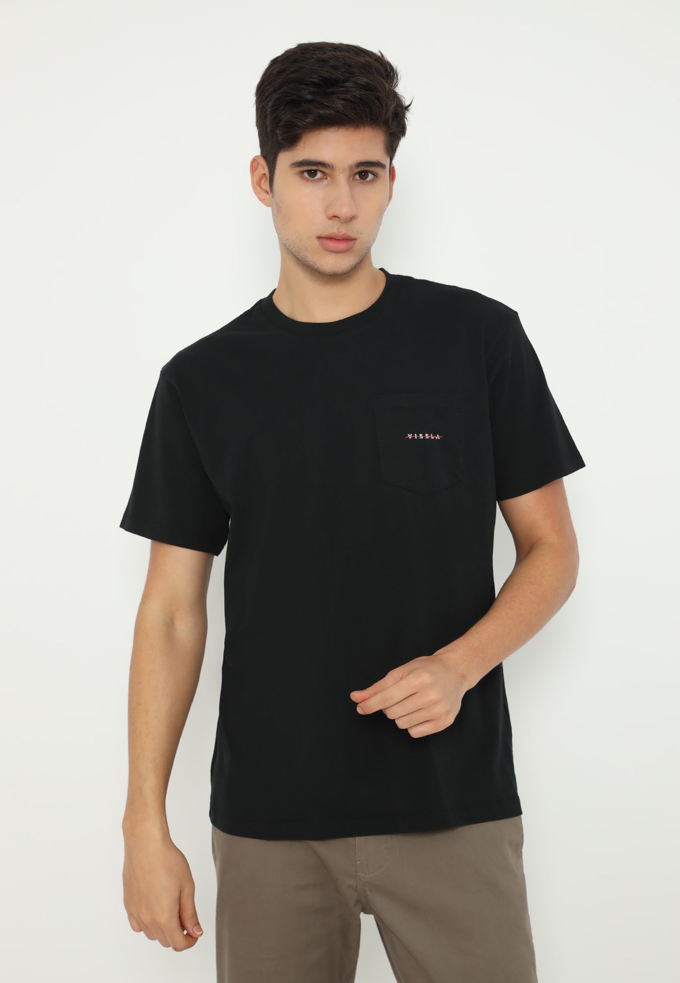 VISSLA-SKULL ISLAND PREMIUM ORGANIC PKT ORGANIC TEE-BLK
