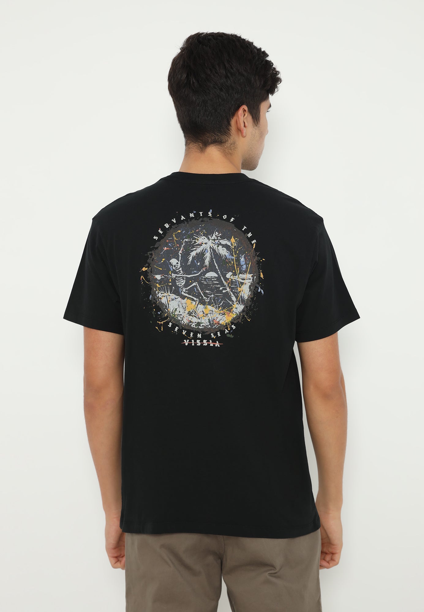 VISSLA-SKULL ISLAND PREMIUM ORGANIC PKT ORGANIC TEE-BLK