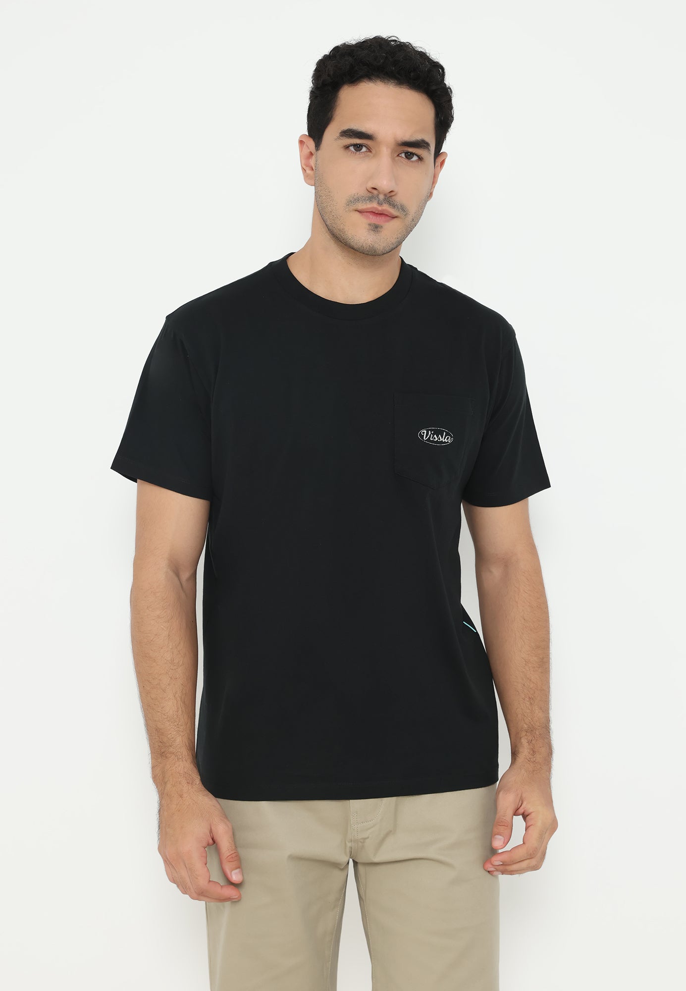 VISSLA-SHRED SERVICES SS ORGANIC POCKET TEE