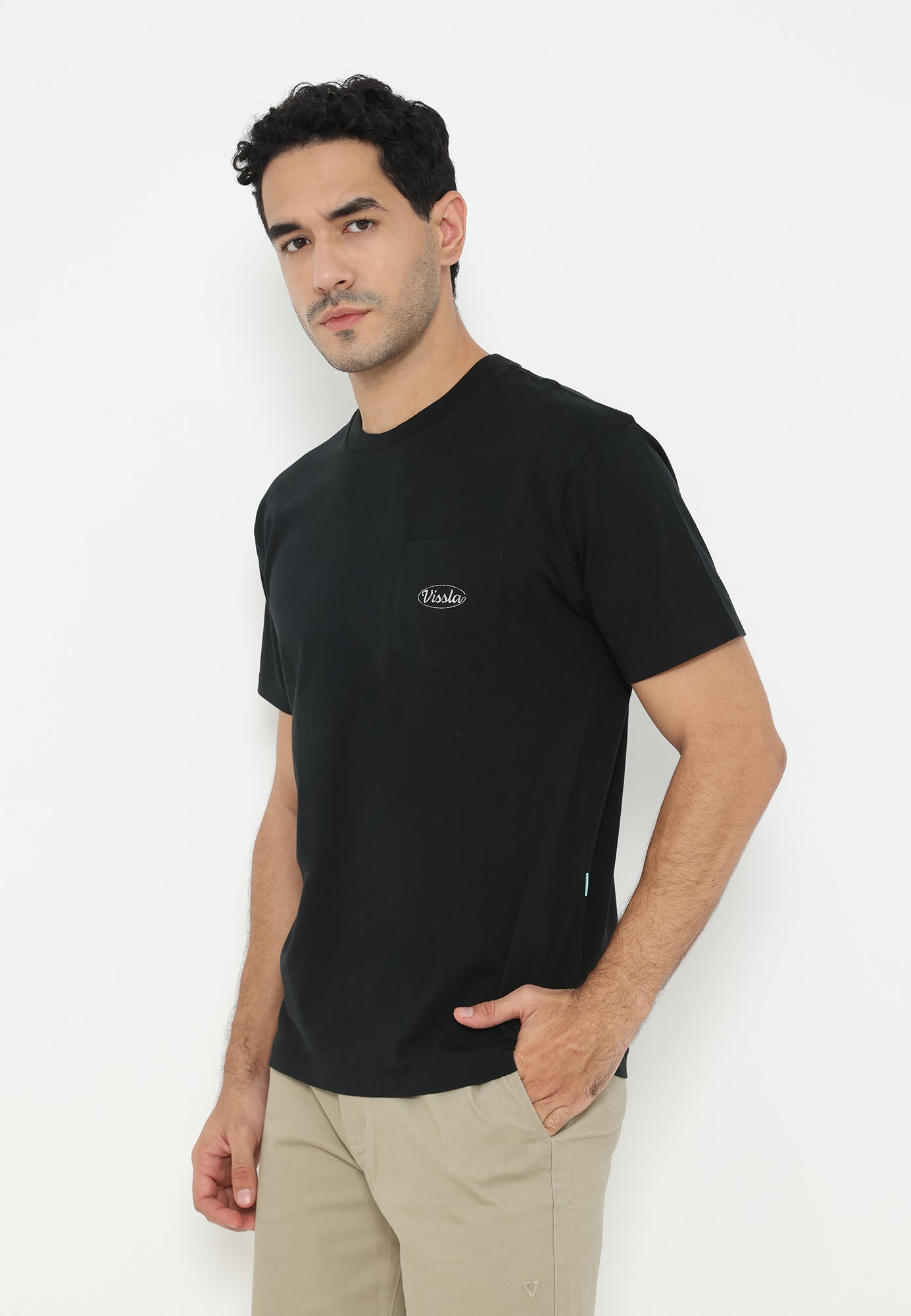 VISSLA-SHRED SERVICES SS ORGANIC POCKET TEE
