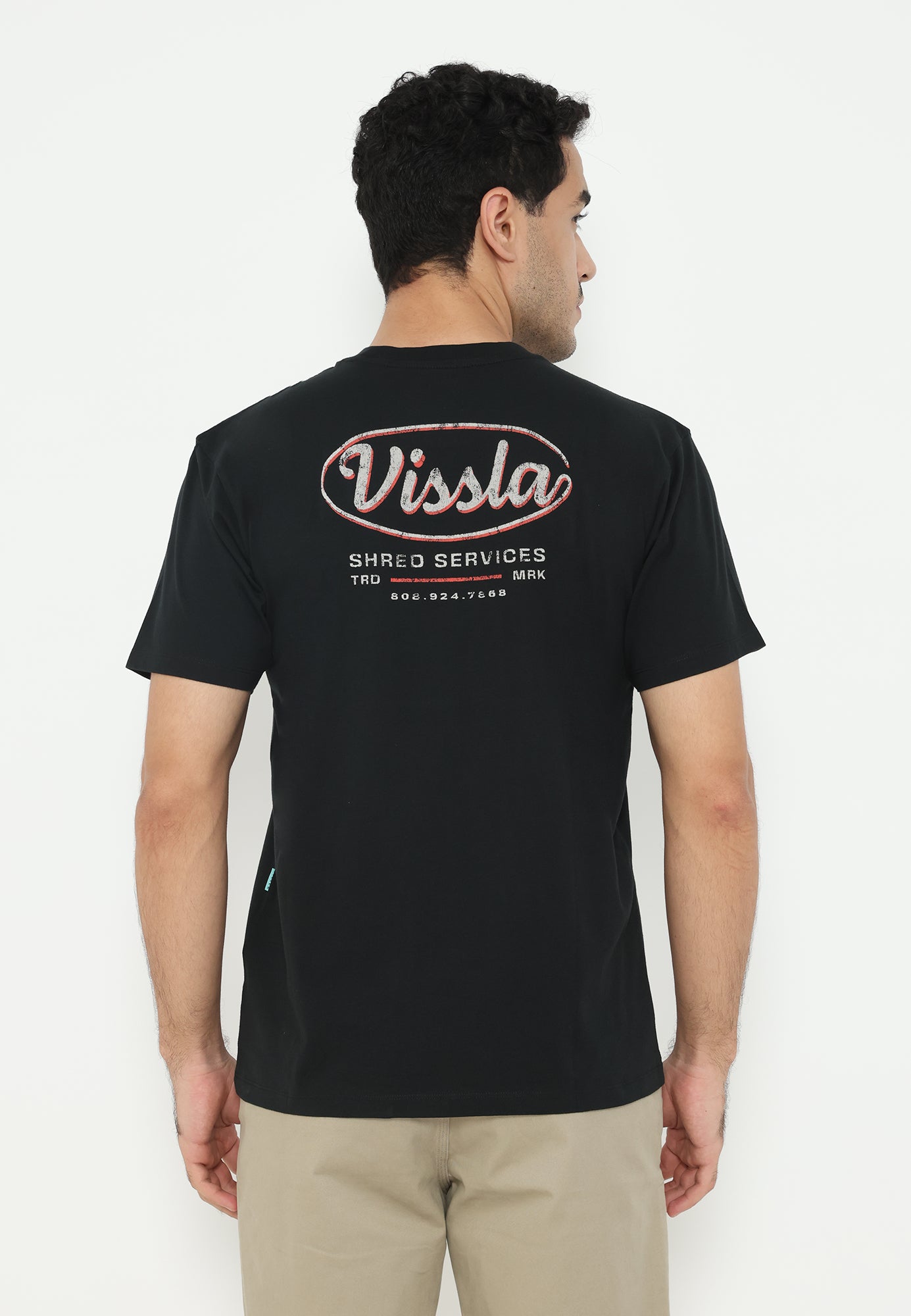 VISSLA-SHRED SERVICES SS ORGANIC POCKET TEE