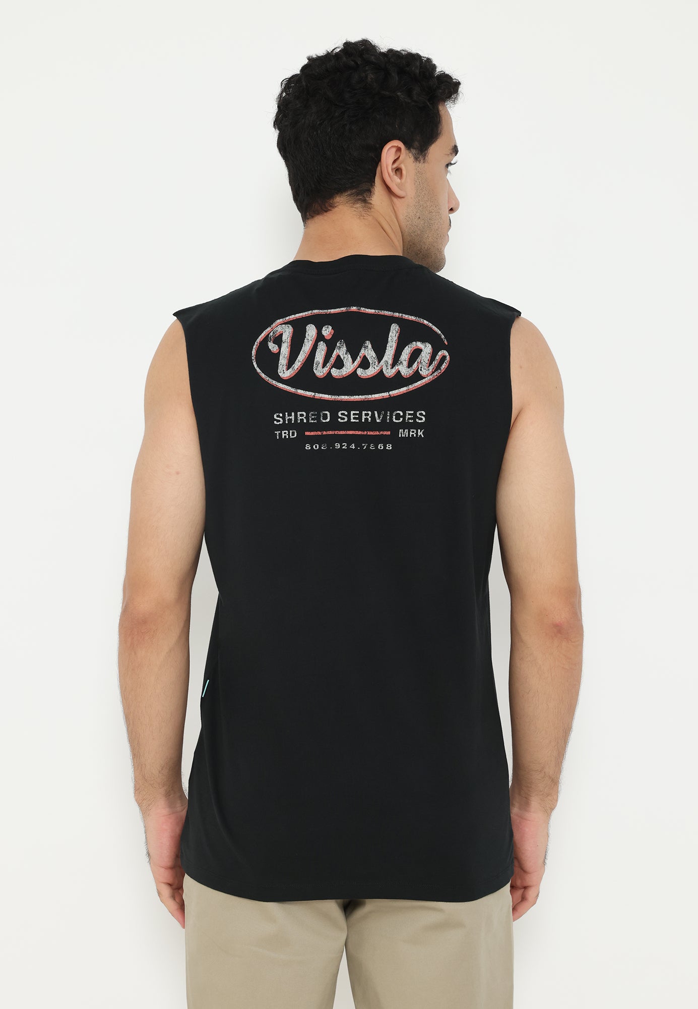 VISSLA-SHRED SERVICES ORGANIC MUSCLE TEE