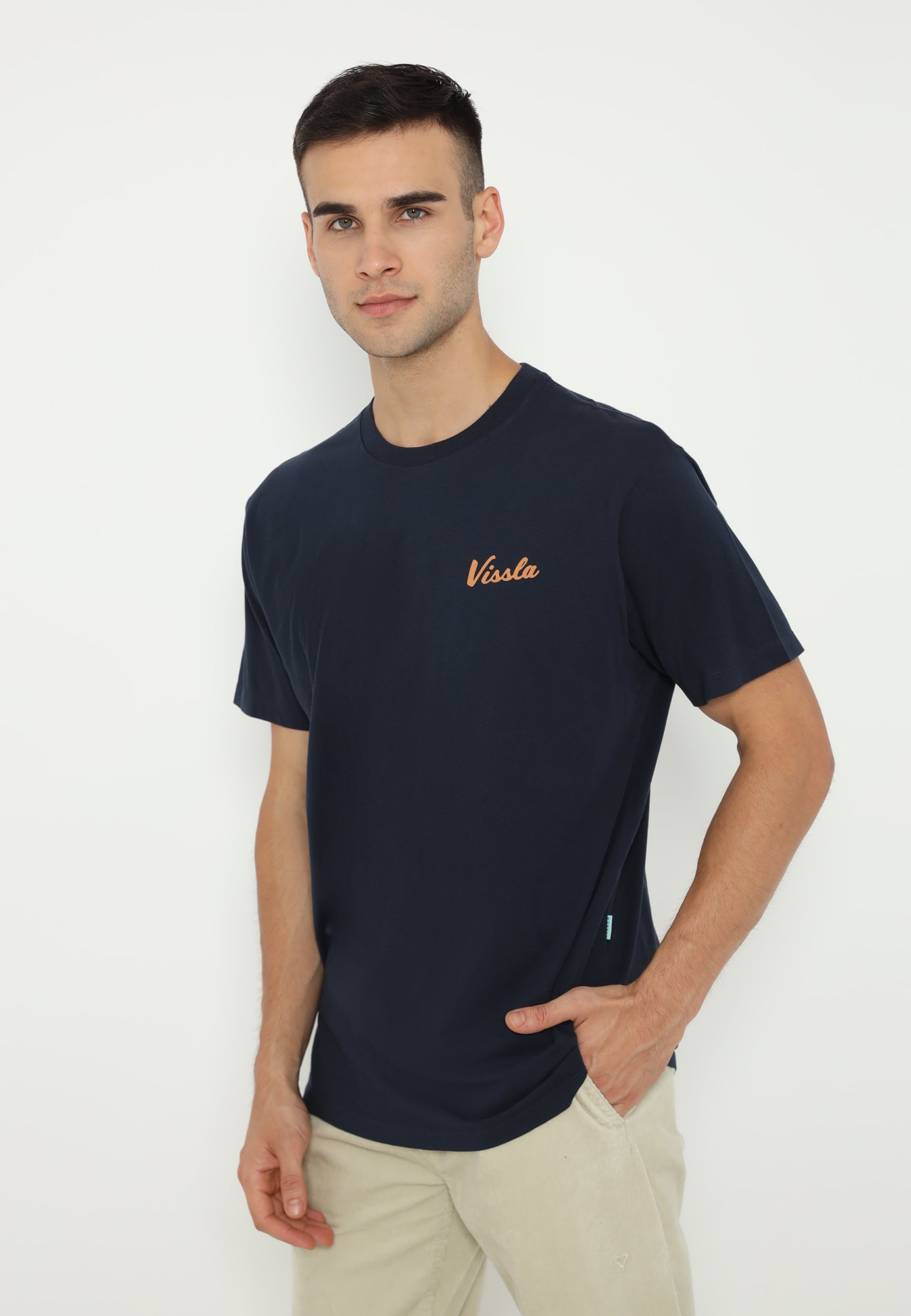 VISSLA-REEFER COMP ORGANIC TEE -DKD