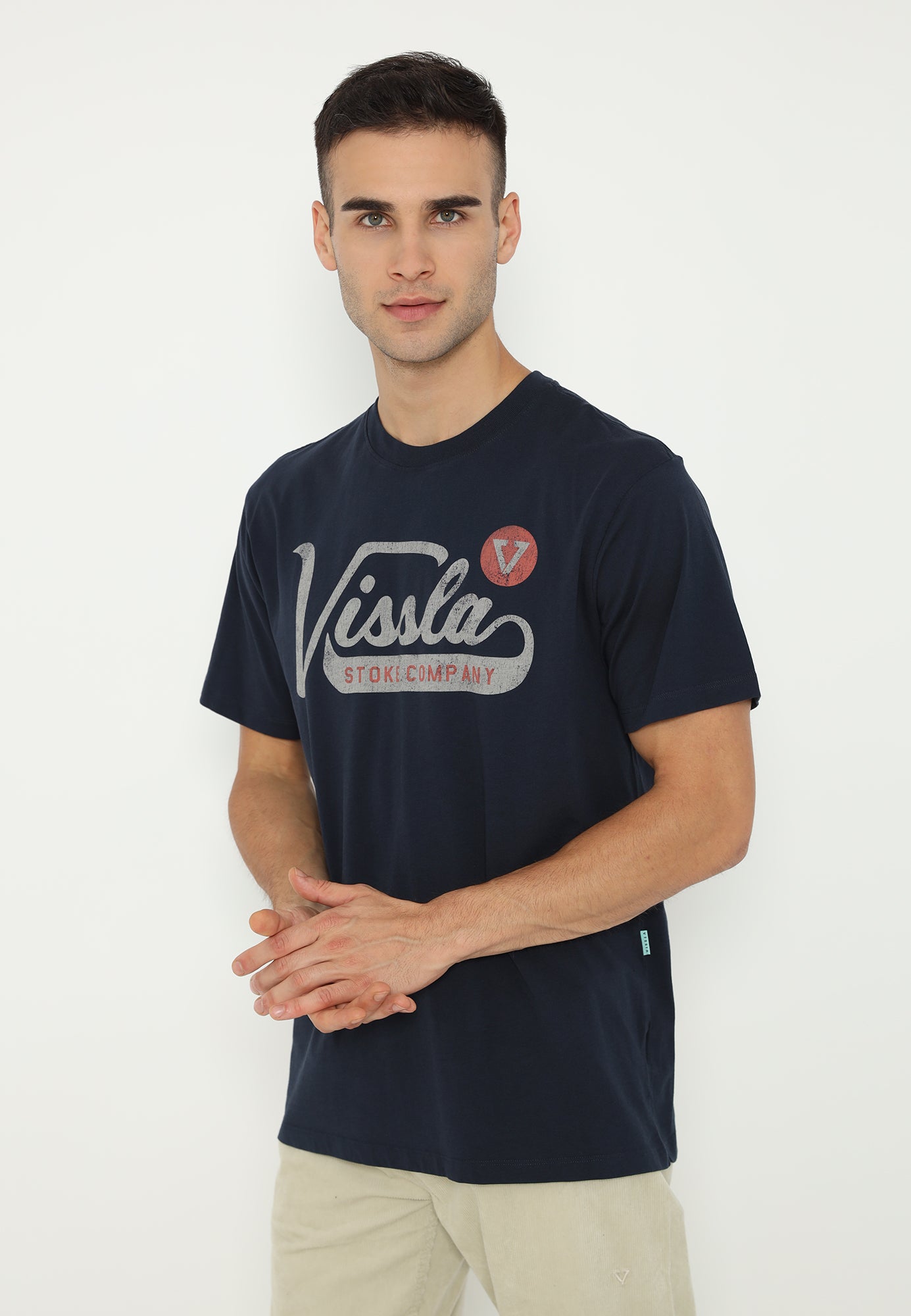 VISSLA-EMBLEM SS TEE-DKD