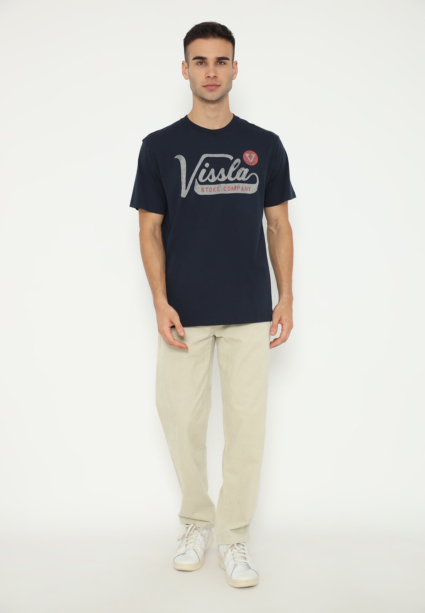 VISSLA-EMBLEM SS TEE-DKD