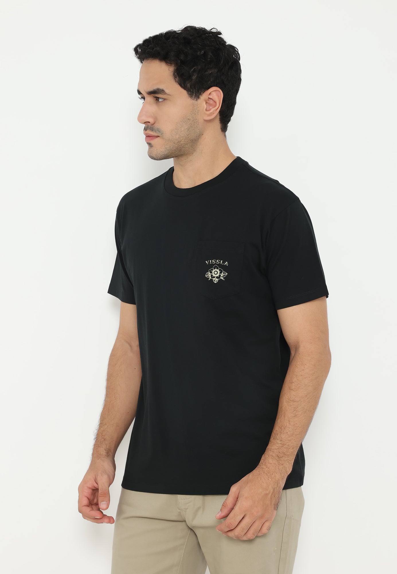 VISSLA-COCONUT CULTURE SS ORGANIC POCKET TEE