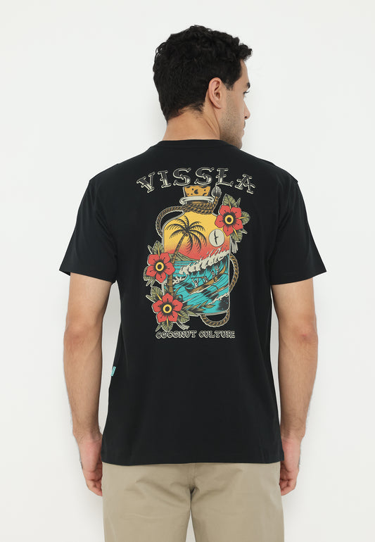 VISSLA-COCONUT CULTURE SS ORGANIC POCKET TEE