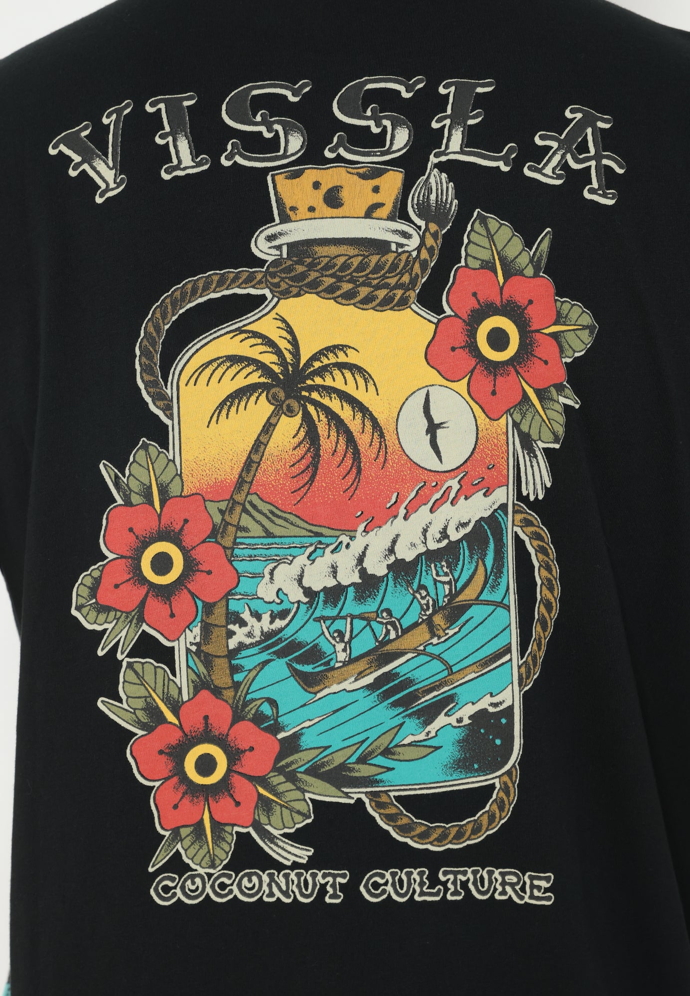 VISSLA-COCONUT CULTURE SS ORGANIC POCKET TEE