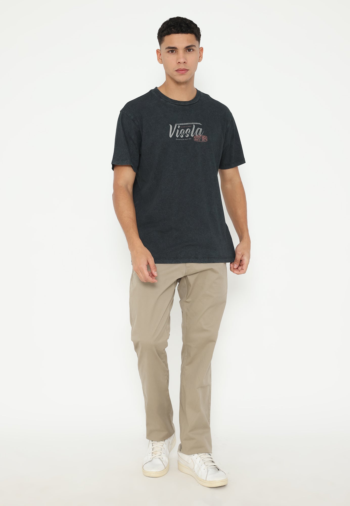 VISSLA-STAMPED SS ORGANIC TEE