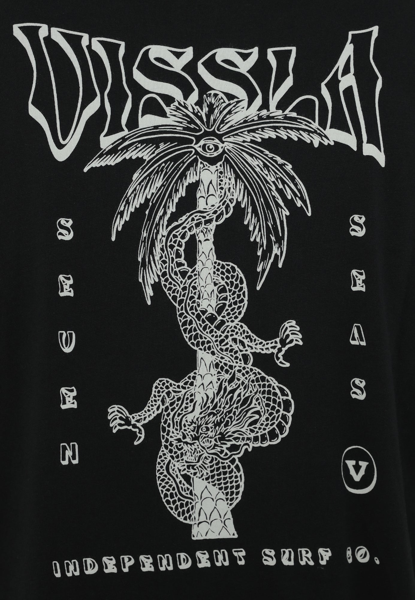 VISSLA-MASTERS OF STOKE COSMIC WASH SS ORGANIC TEE-BLK