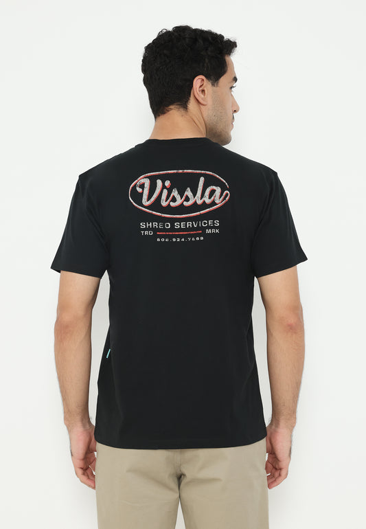 VISSLA-SHRED SERVICES SS ORGANIC POCKET TEE