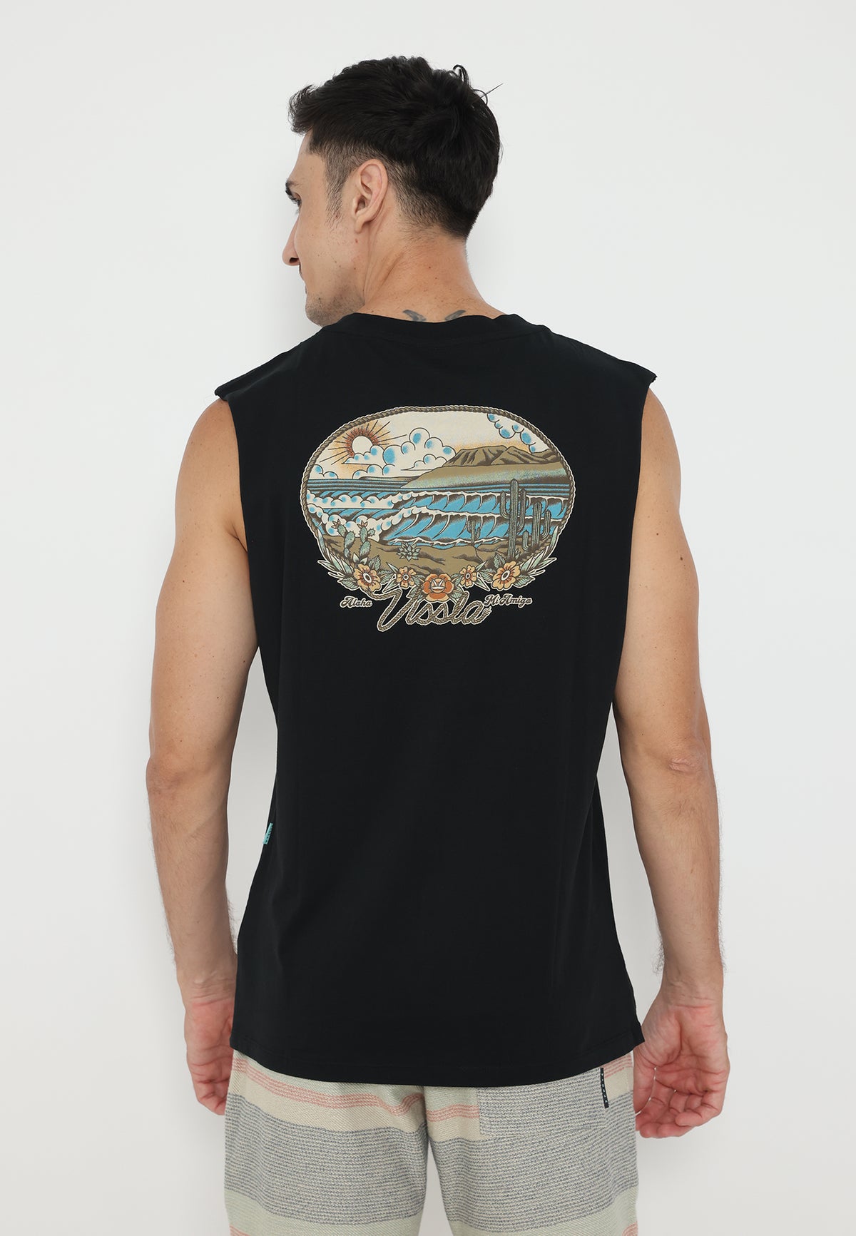 VISSLA-BAJA WEST ORGANIC MUSCLE TEE