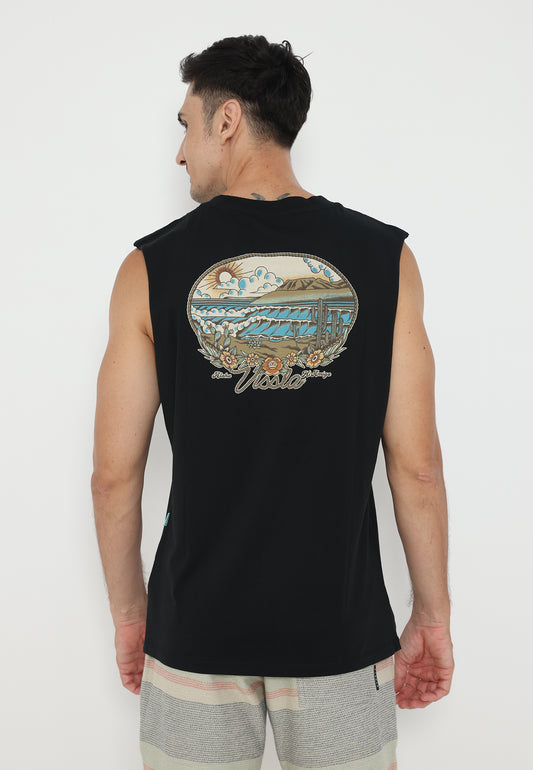 VISSLA-BAJA WEST ORGANIC MUSCLE TEE