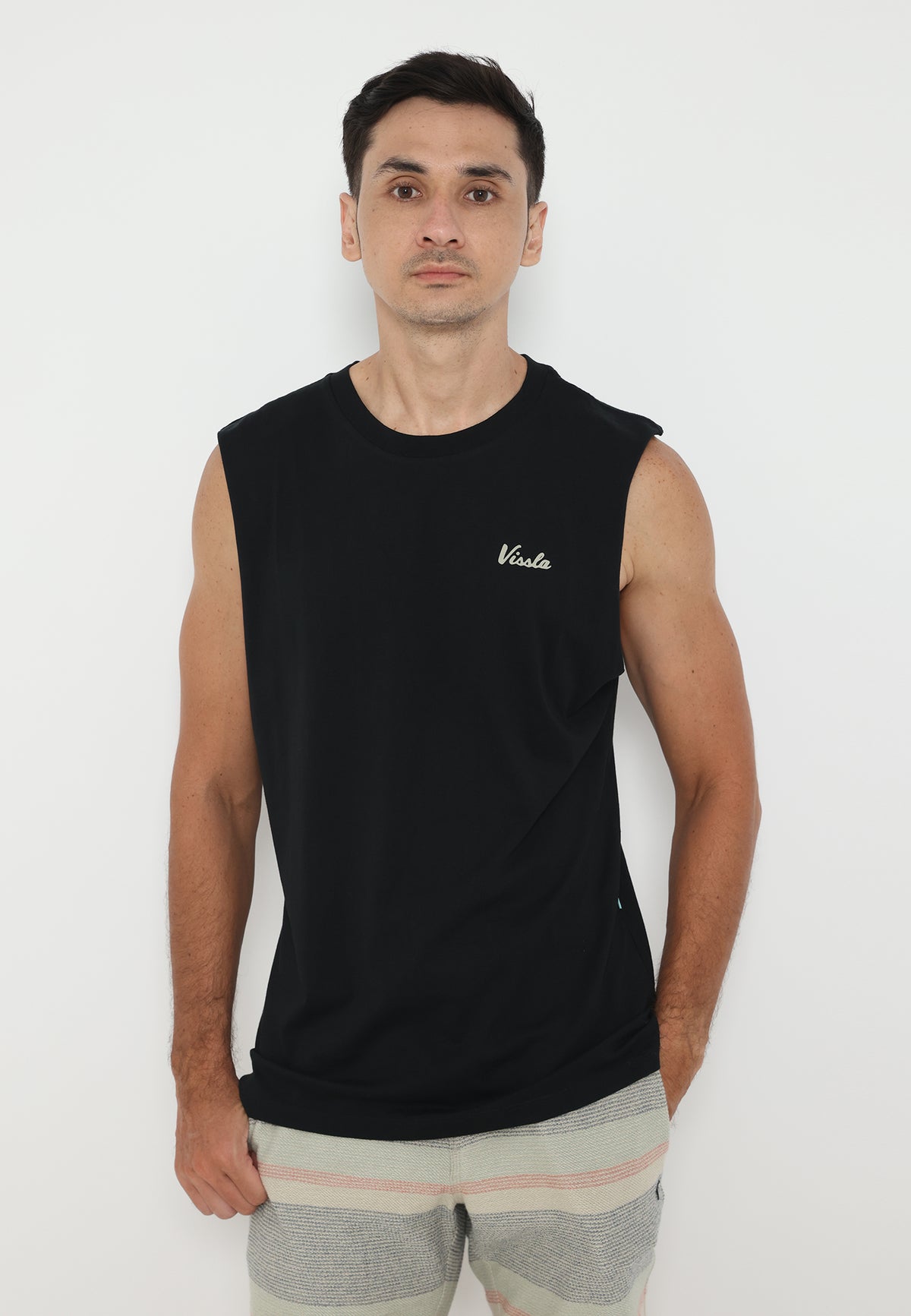 VISSLA-BONEYARDS COSMIC ORGANIC MUSCLE TEE