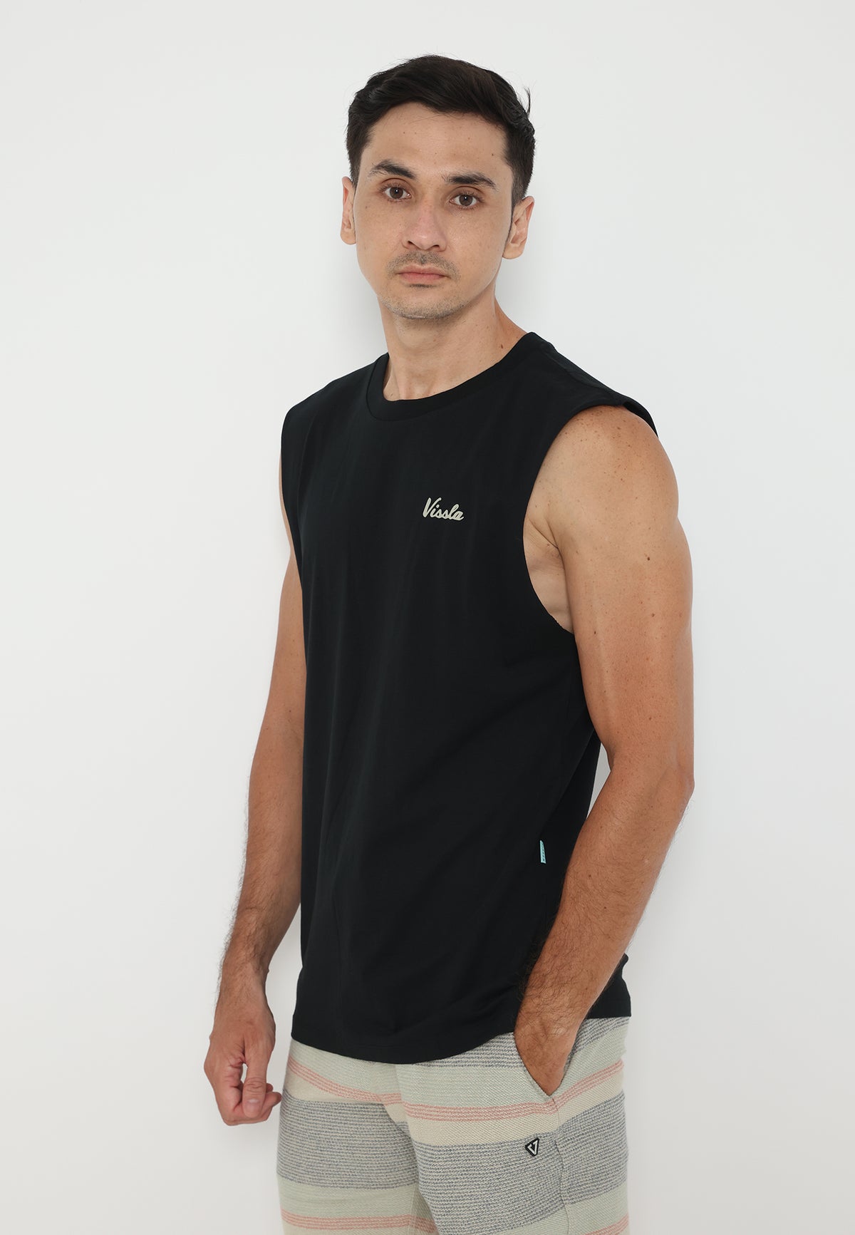 VISSLA-BONEYARDS COSMIC ORGANIC MUSCLE TEE