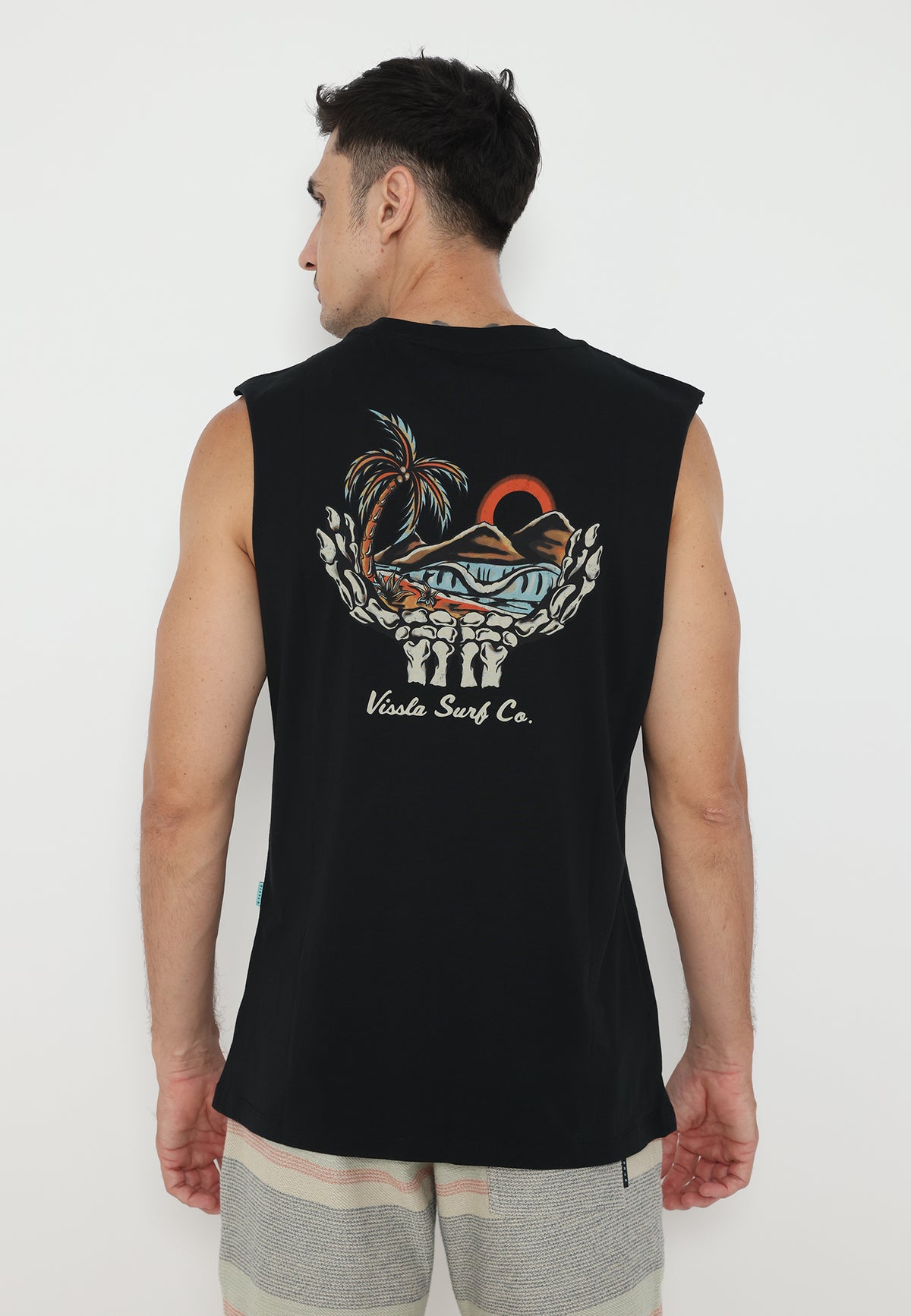 VISSLA-BONEYARDS COSMIC ORGANIC MUSCLE TEE