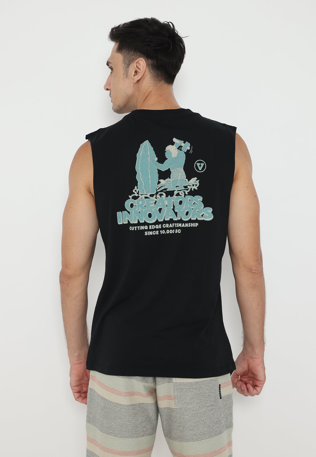 VISSLA-CUTTING EDGE ORGANIC MUSCLE TEE
