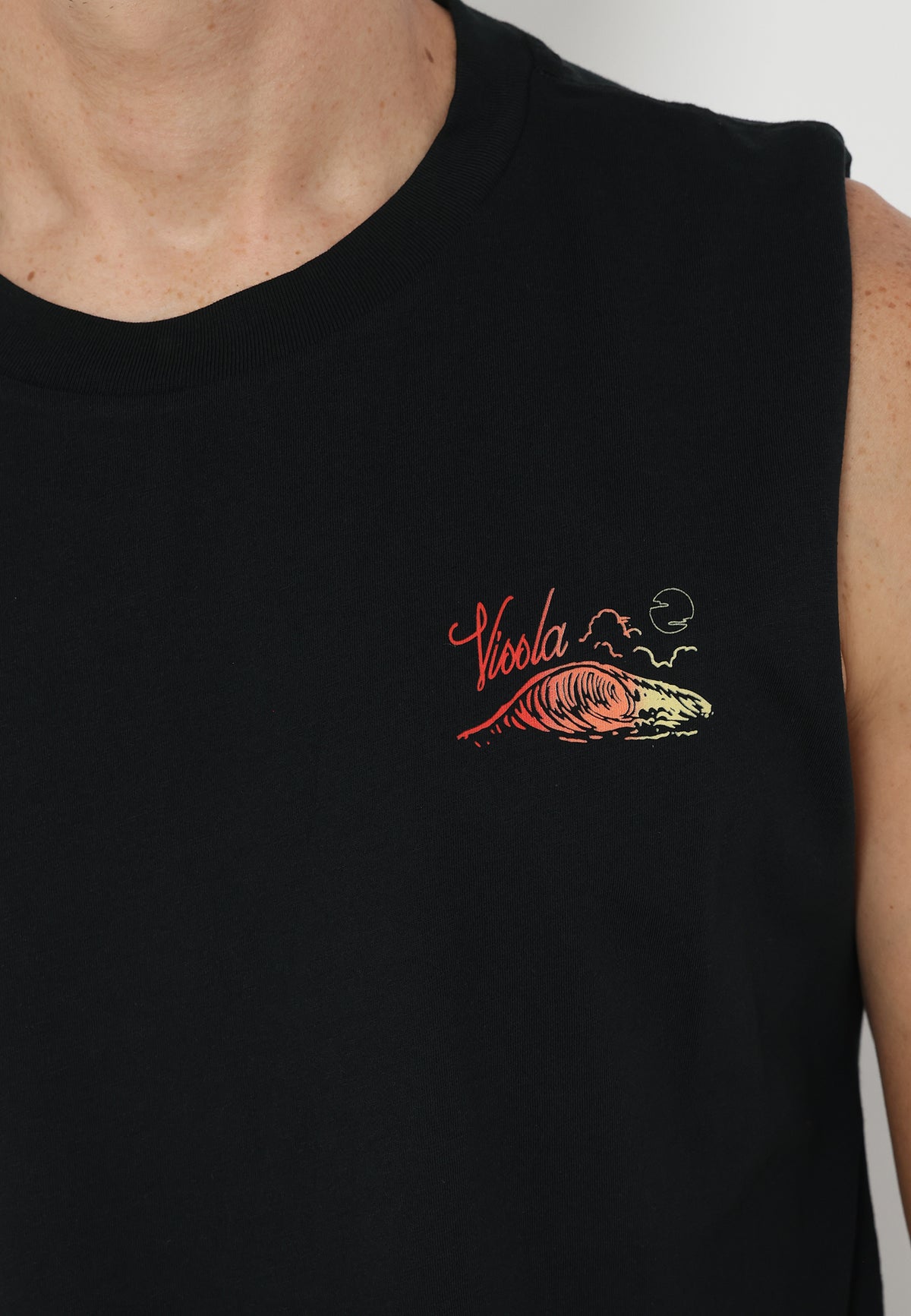 VISSLA-WAVE POOL WARRIOR ORGANIC MUSCLE TEE