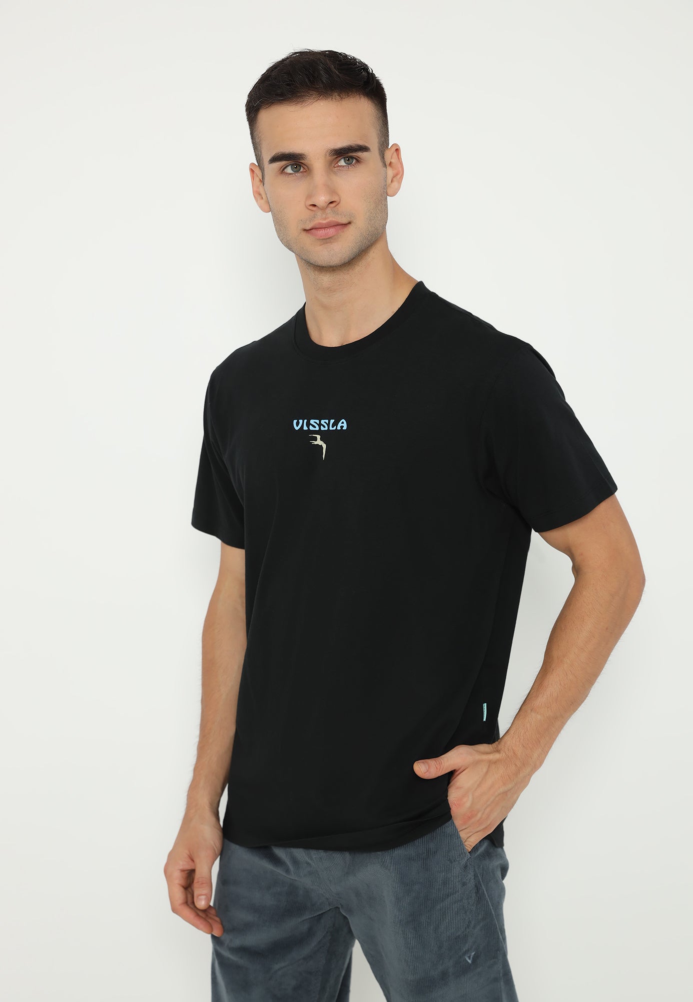 VISSLA-TRES PALMAS COMP ORGANIC TEE-BLK
