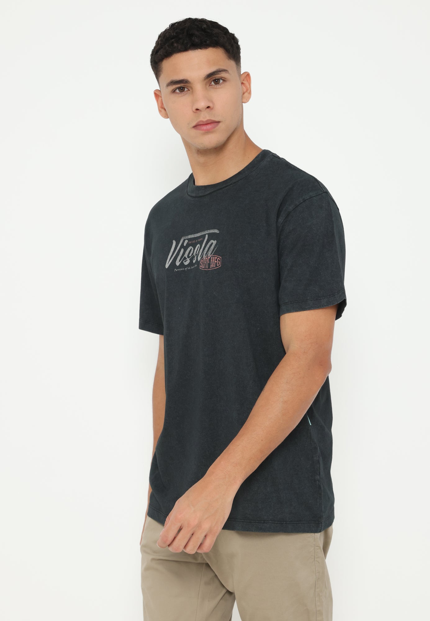 VISSLA-STAMPED SS ORGANIC TEE