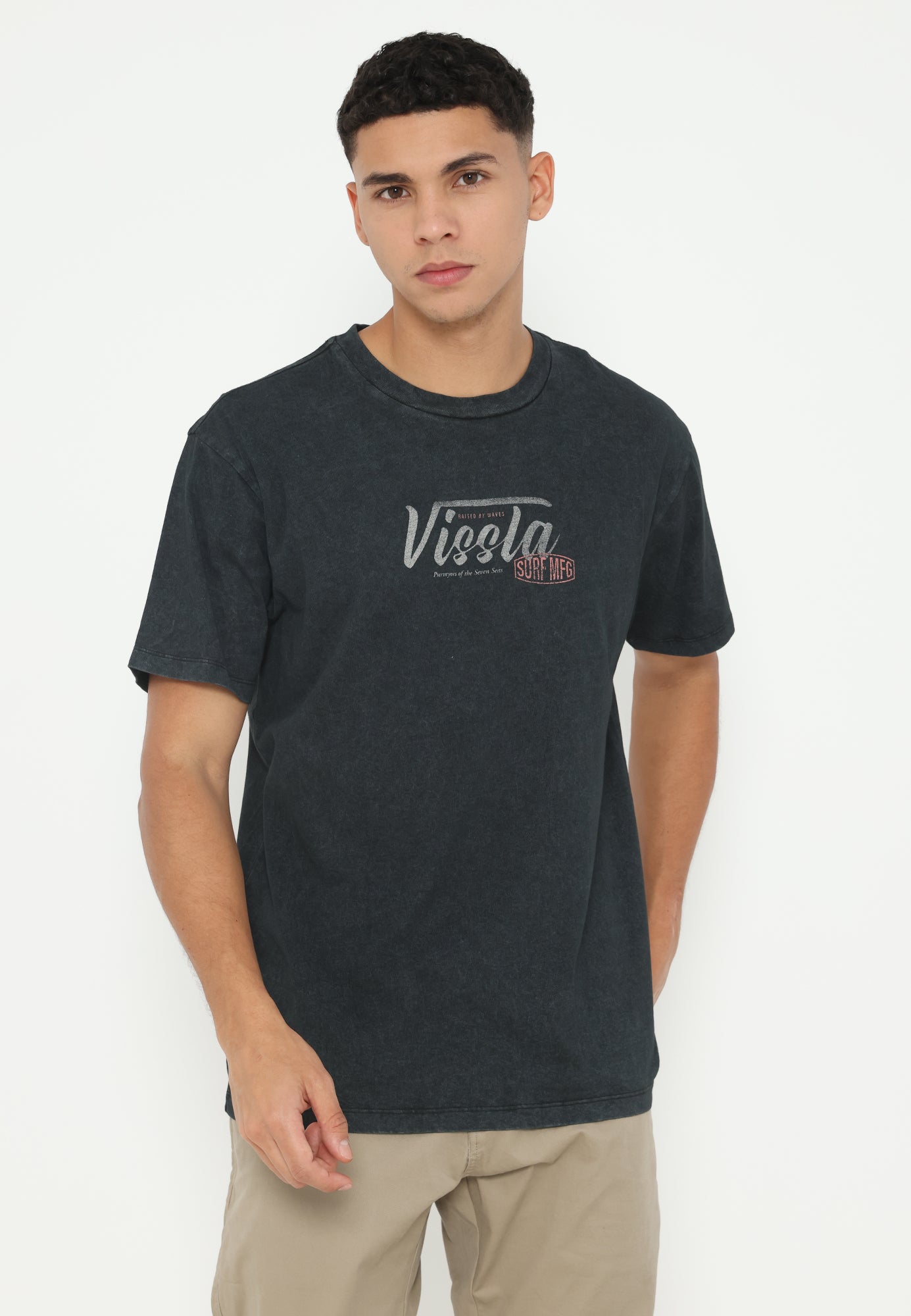 VISSLA-STAMPED SS ORGANIC TEE