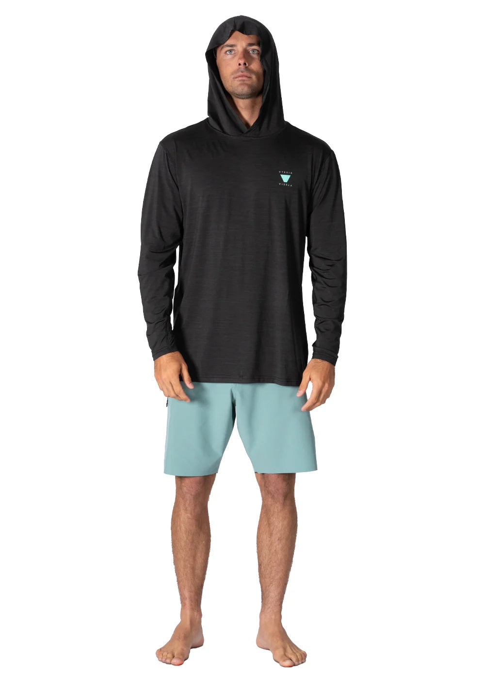 VISSLA-TWISTED ECO HOODED LS LYCRA