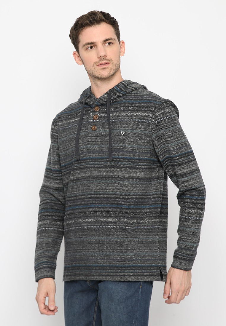 VISSLA-DESCANSO HOODED POPOVER-GRA