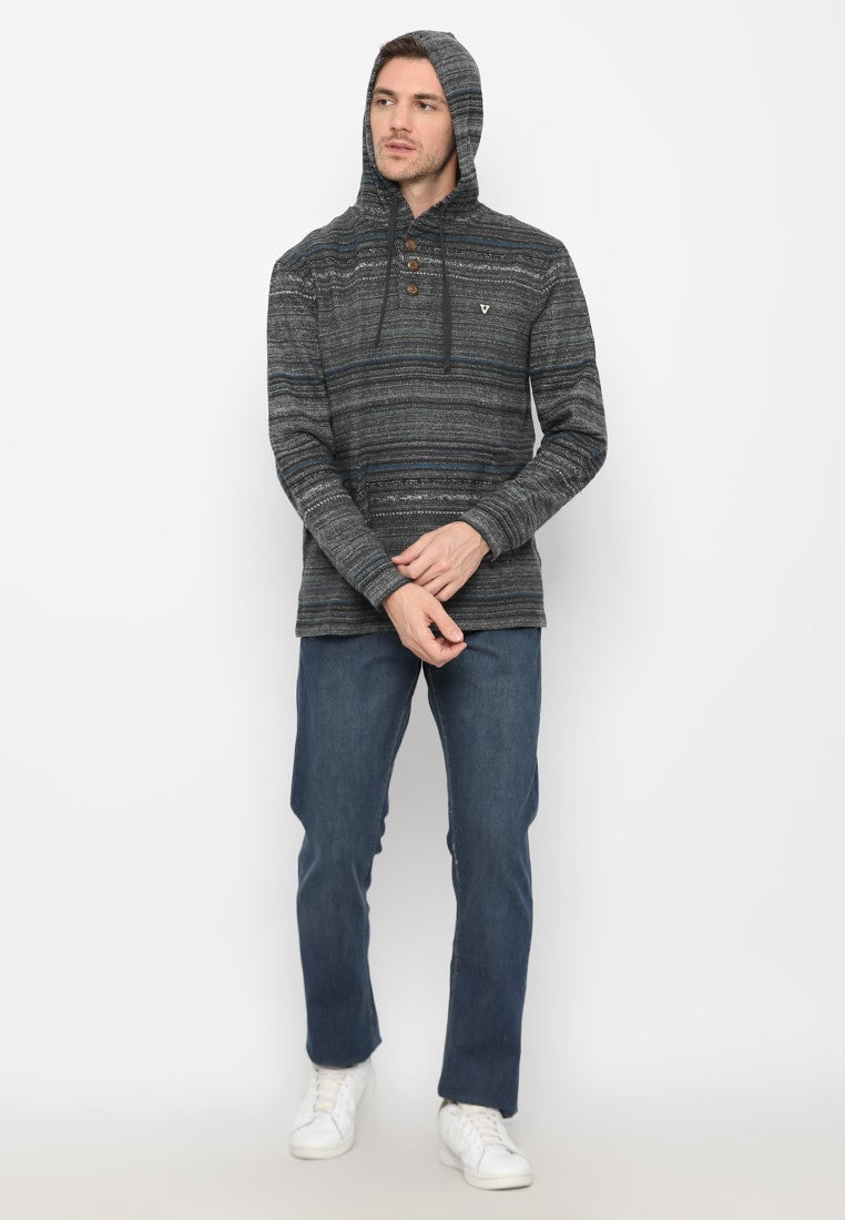 VISSLA-DESCANSO HOODED POPOVER-GRA