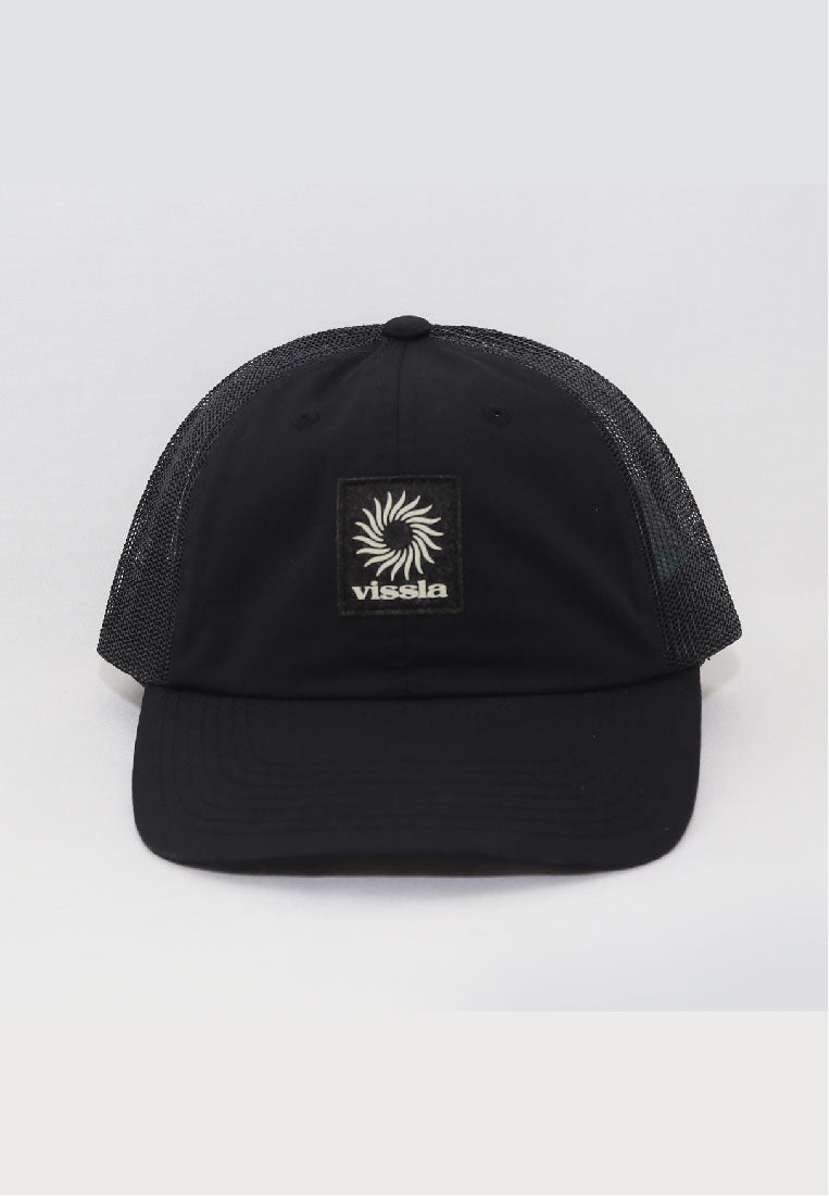 VISSLA-PIN WHEEL ECO TRUCKER HAT-BLK