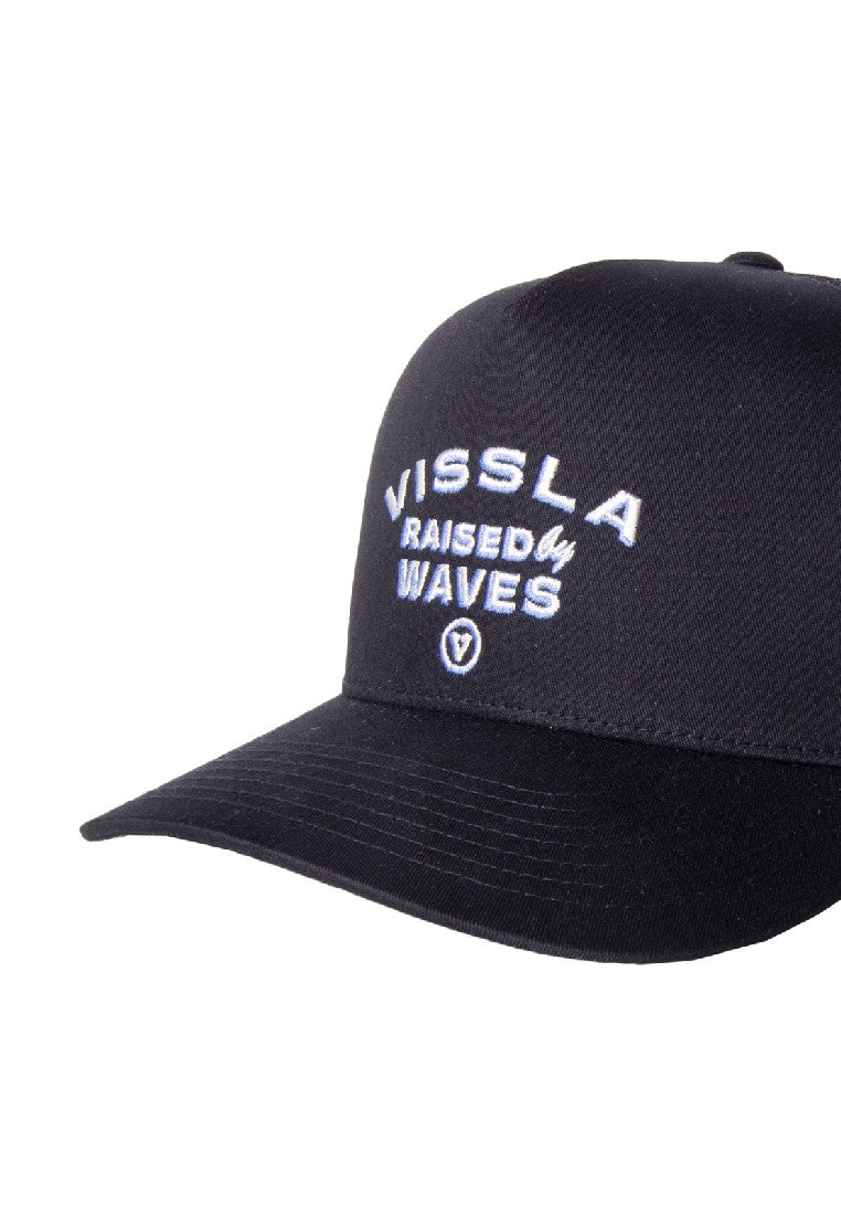 VISSLA-RAISED BY ECO TRUCKER HAT-BLK