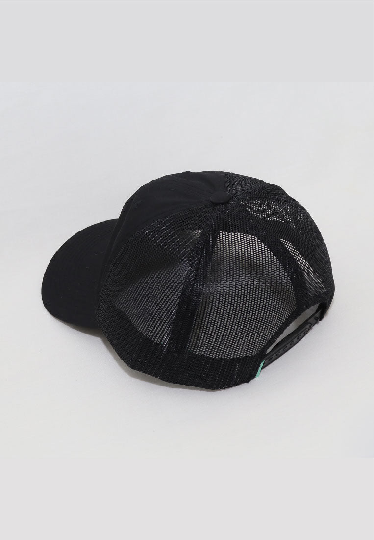 VISSLA-PIN WHEEL ECO TRUCKER HAT-BLK