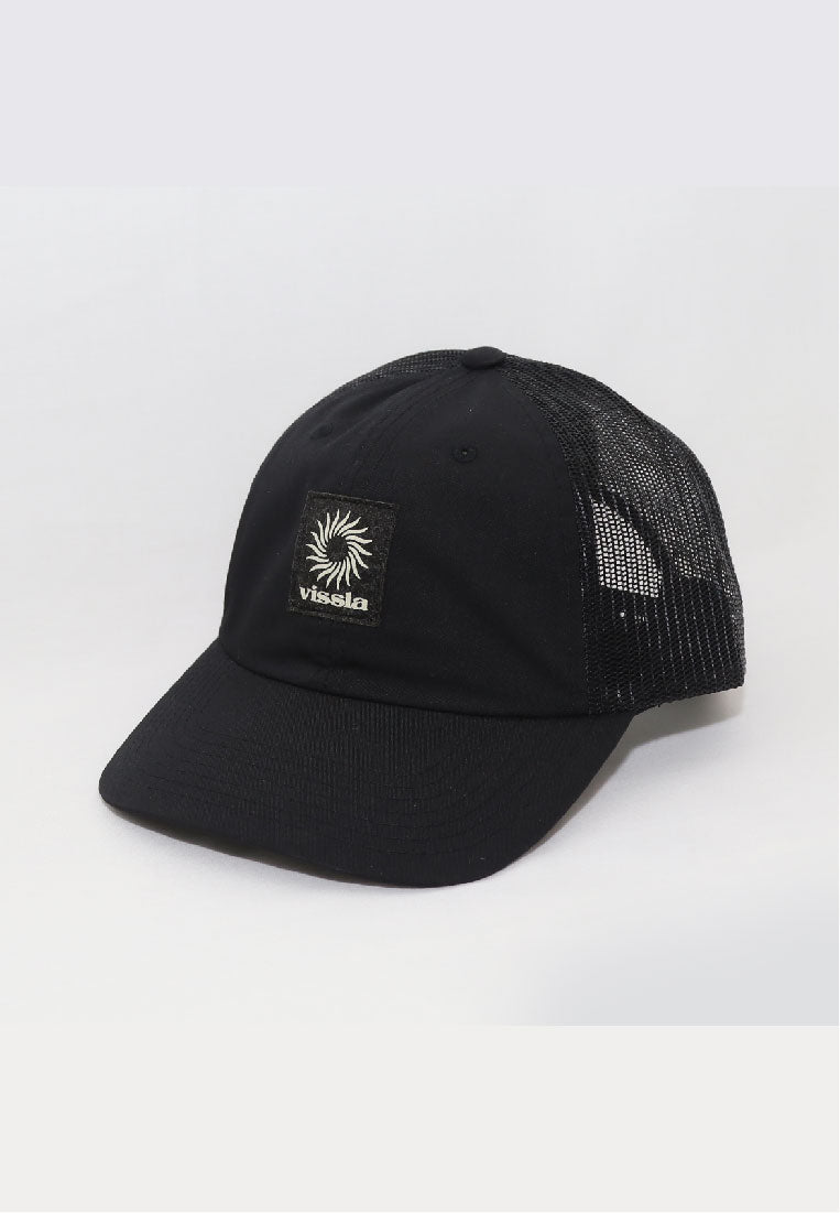 VISSLA-PIN WHEEL ECO TRUCKER HAT-BLK