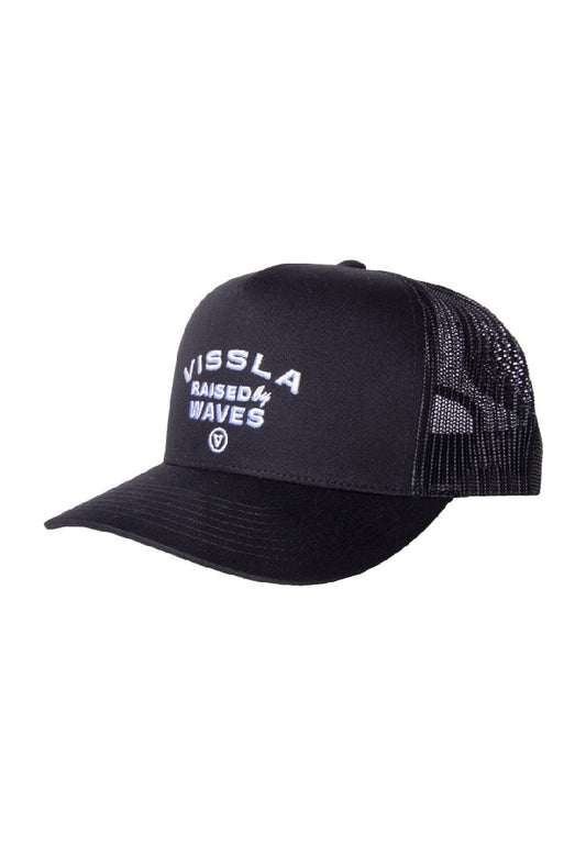 VISSLA-RAISED BY ECO TRUCKER HAT-BLK